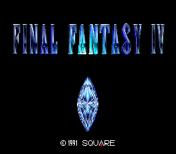 Final Fantasy IV — Title screen
